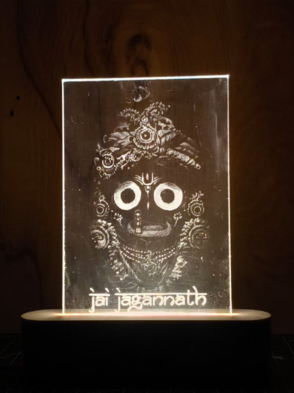 Jagannath Ji LED Acrylic Lamp
