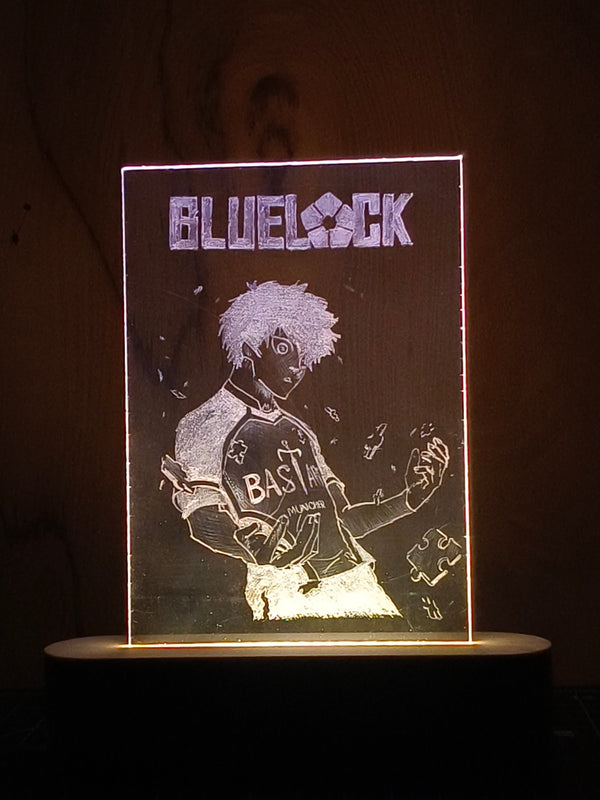Isagi Yoichi | Blue Lock – Illuminated Acrylic Art