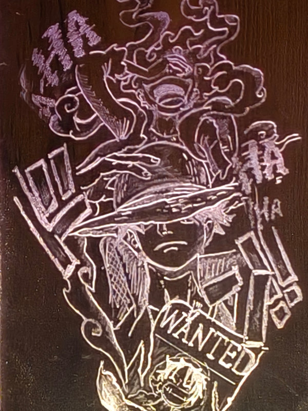 Luffy | King of the Pirates – Illuminated Acrylic Art