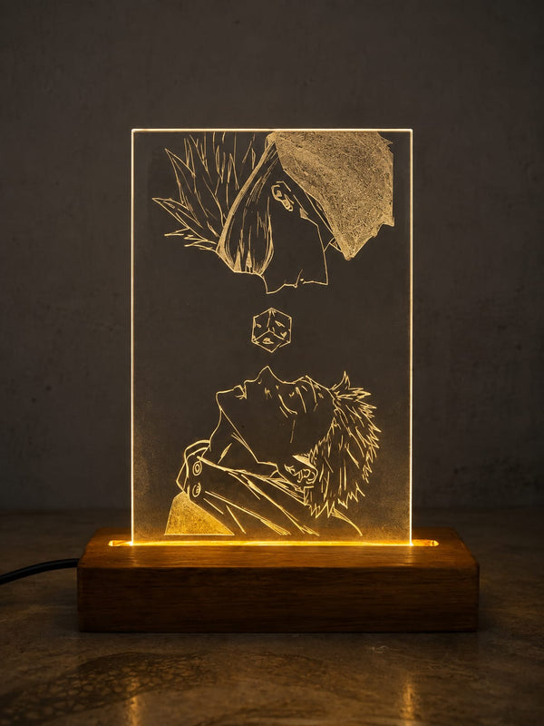 Sukuna vs Gojo | Illuminated Acrylic Art